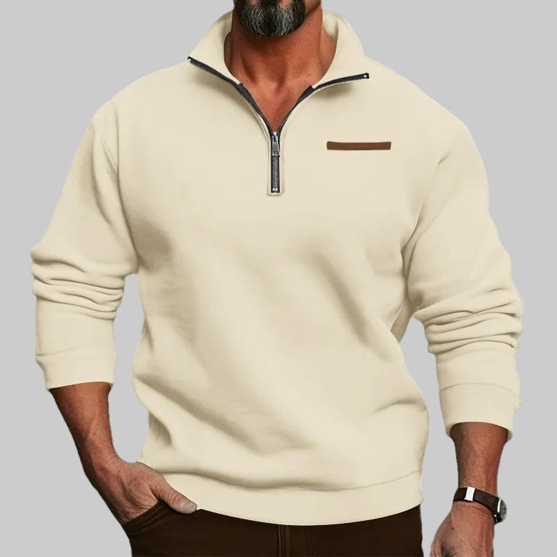 Oliver – Men’s Zip-Up Knit Sweater