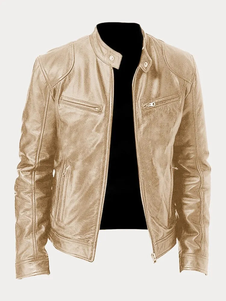 Masimo – Men’s Leather Biker Jacket