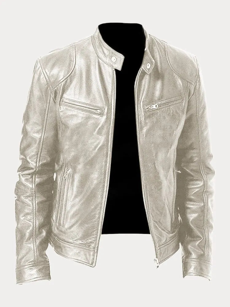 Masimo – Men’s Leather Biker Jacket