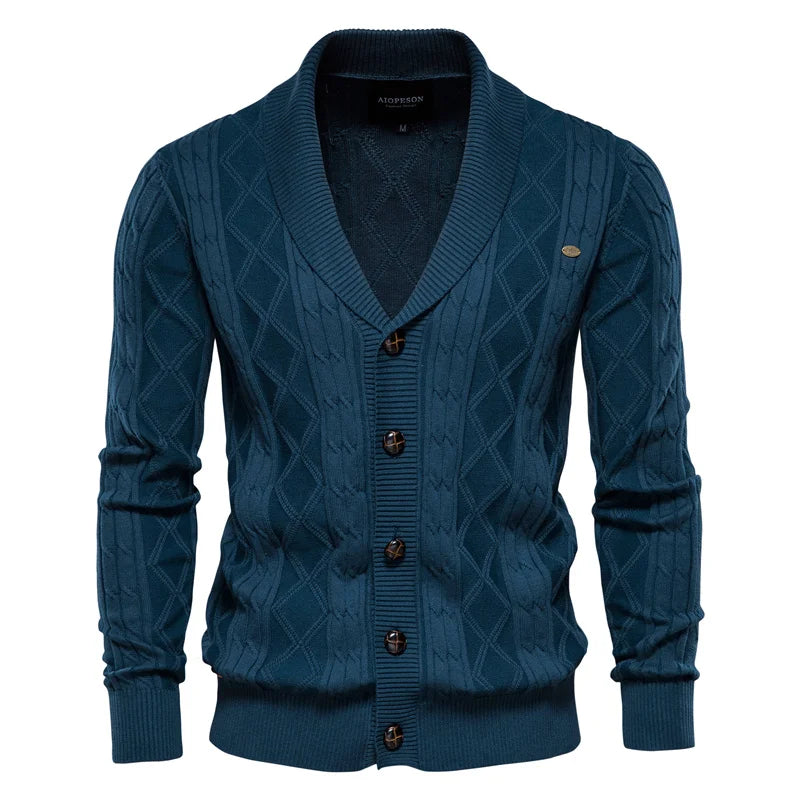 Samuel – Men’s Cotton Button Cardigan