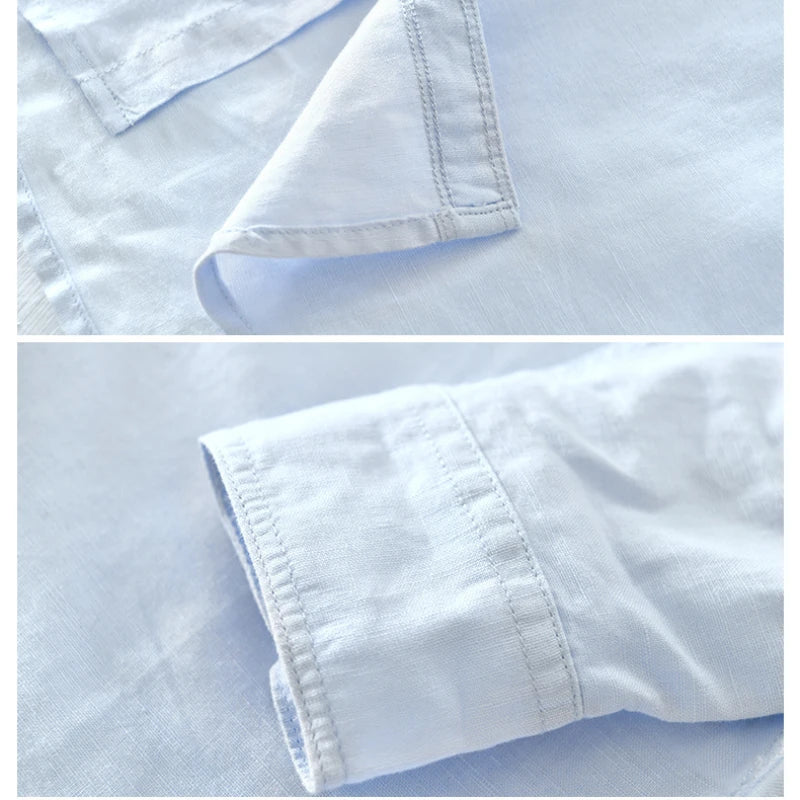 Hugh | Tailored Cotton-Linen Shirt