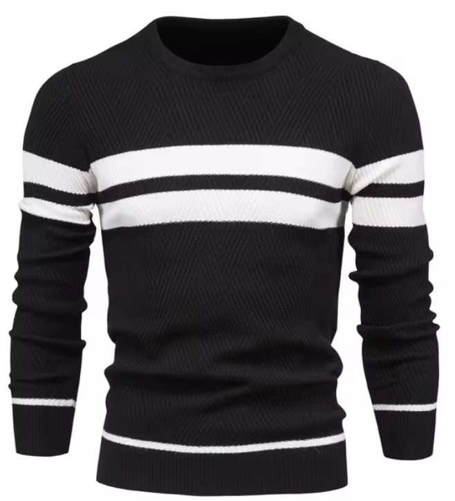 Benjamin - Stylish Men's Sweater with Herringbone Pattern