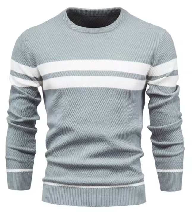 Benjamin - Stylish Men's Sweater with Herringbone Pattern