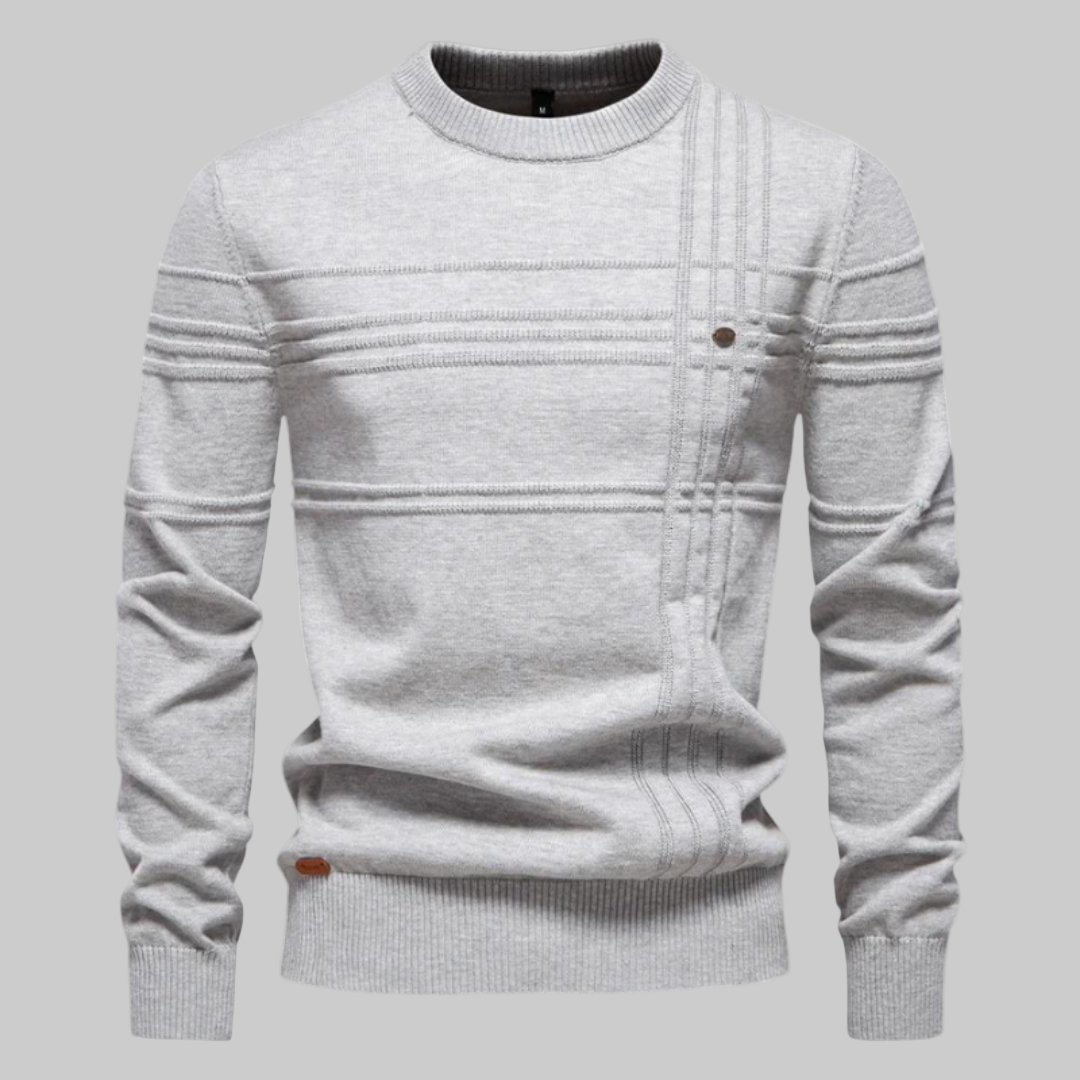 Callum – Men’s Checked Knit Sweater