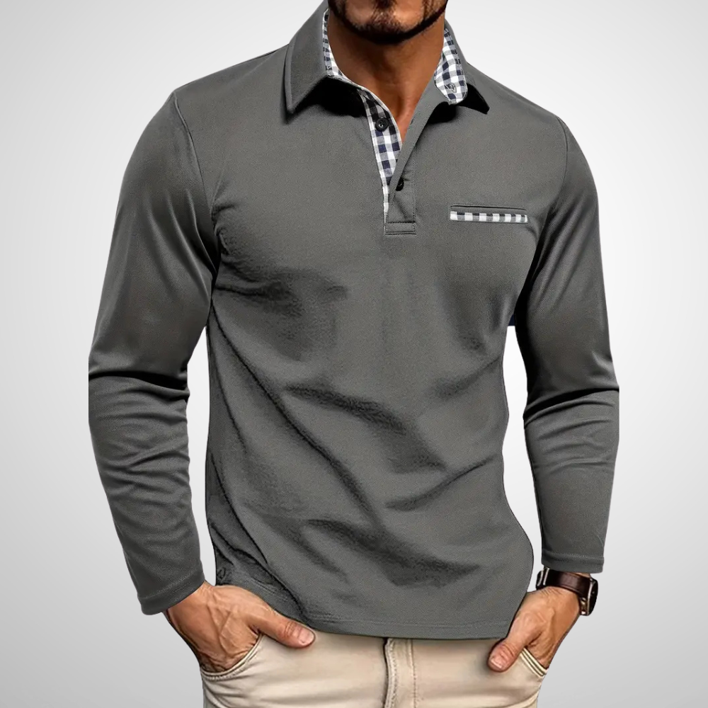 Gareth – Men’s Long-Sleeve Polo Shirt