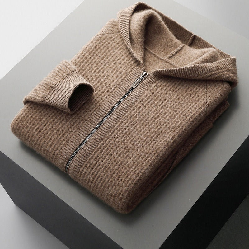Oliver — Men’s Merino Wool Knit Hoodie