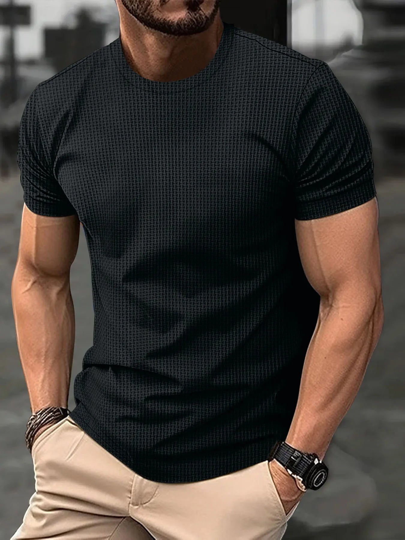Axel | Fitted Lightweight Cotton T-Shirt