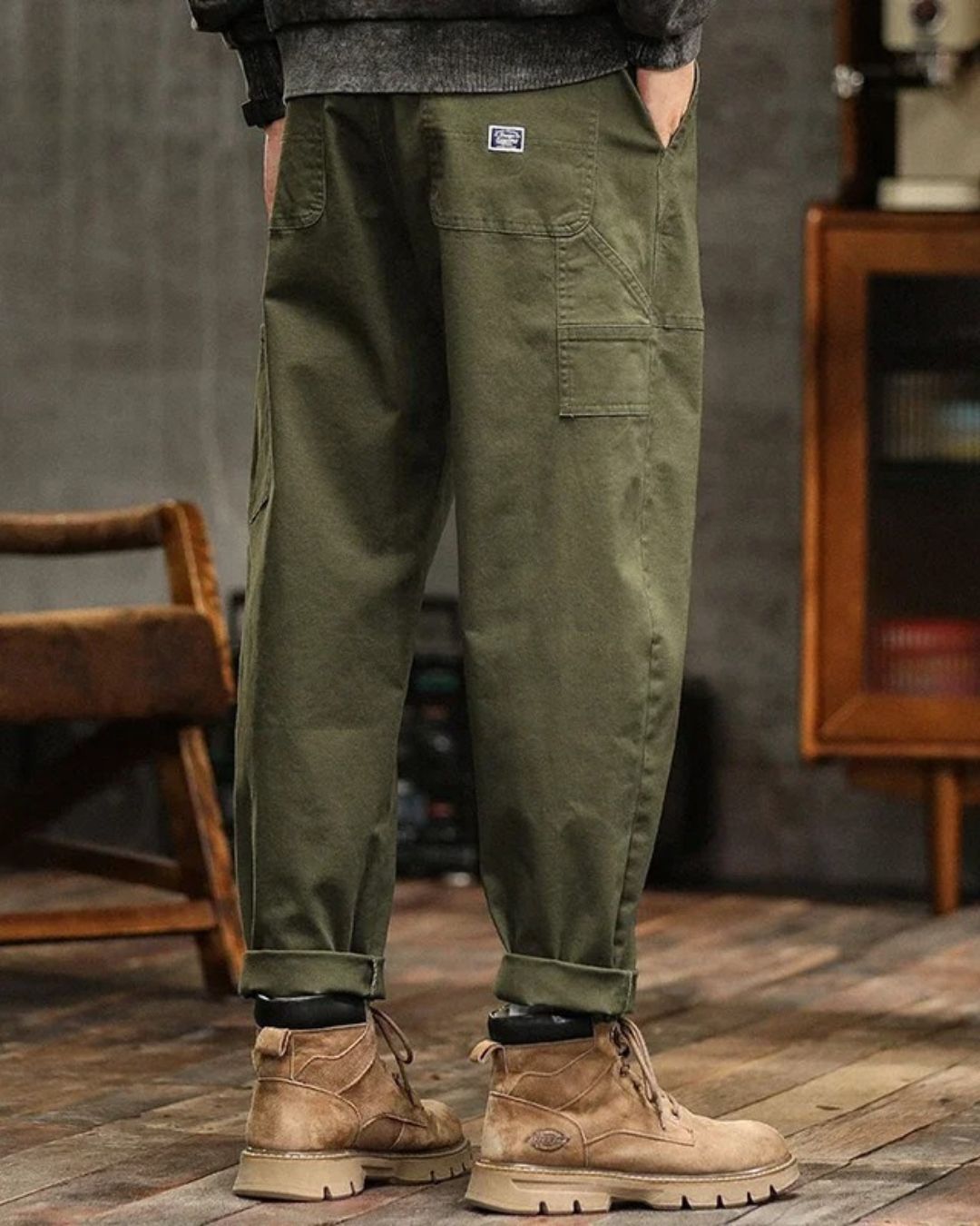 Lennox – Men’s Vintage Cargo Cotton Trousers