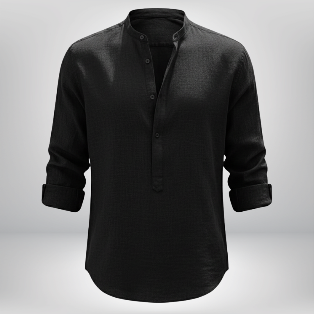Clive – Men’s Cotton Smart-Casual Long-Sleeve Shirt