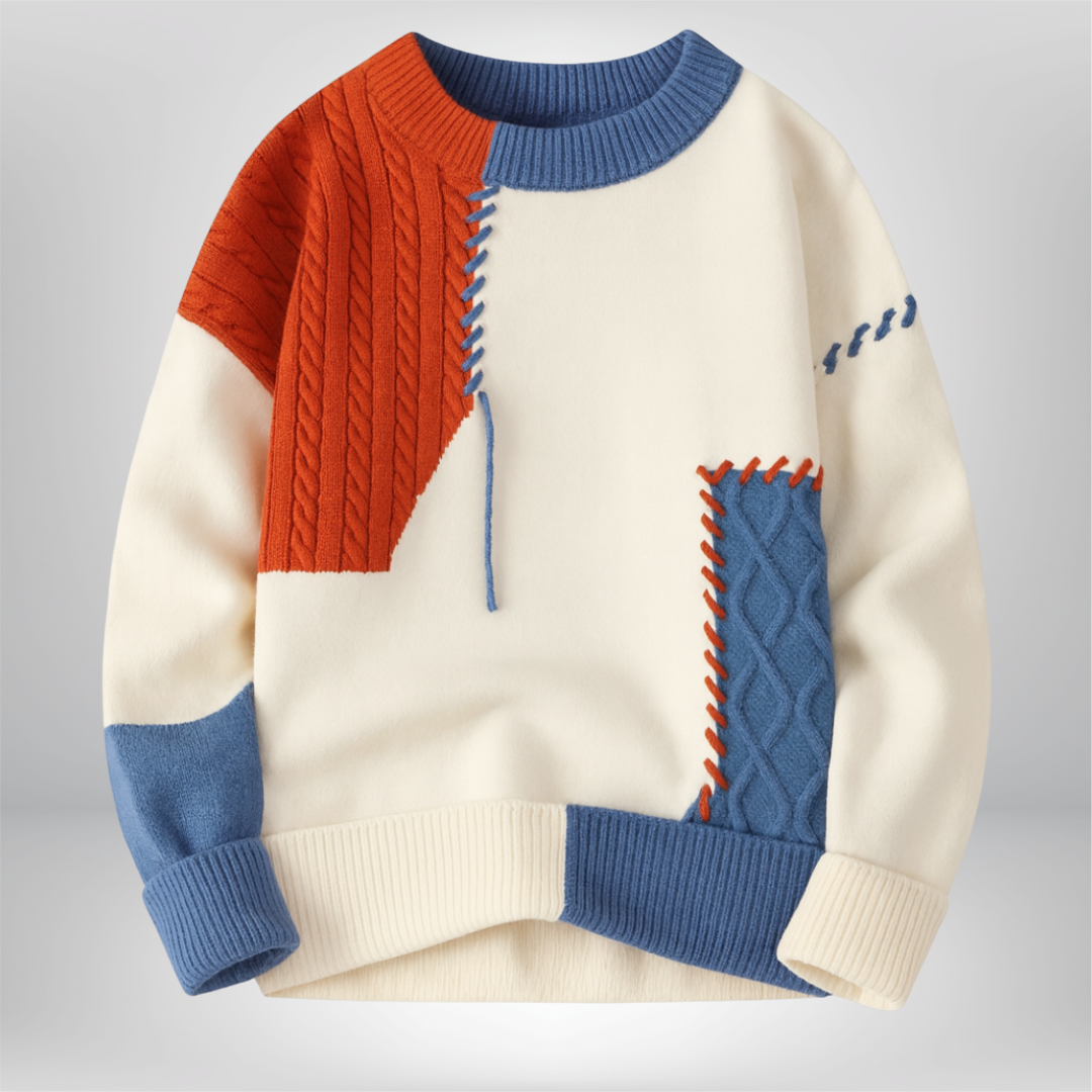 Arlo – Arty Patch Sweater