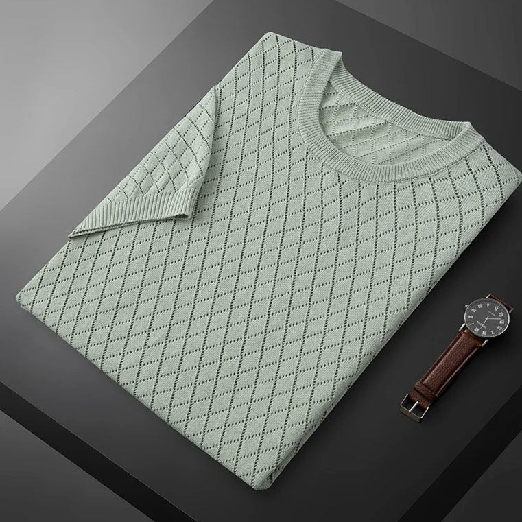 Reed | Diamond-Pattern Summer T-Shirt