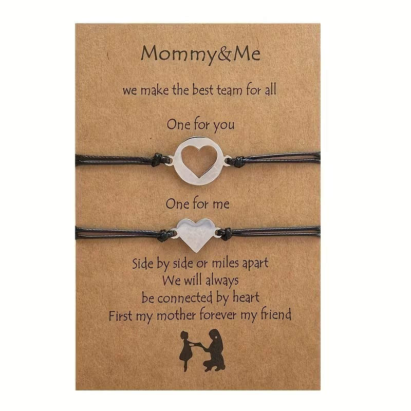 Aurora – Mommy & Me Heart Bracelet Set