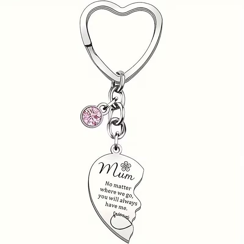Evie – Mother-Daughter Heart Keychain Set