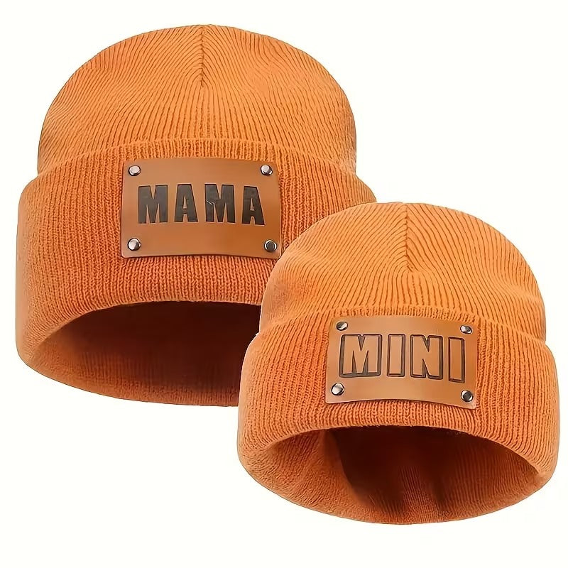 Amara – Mother & Kids Winter Knit Beanie Set