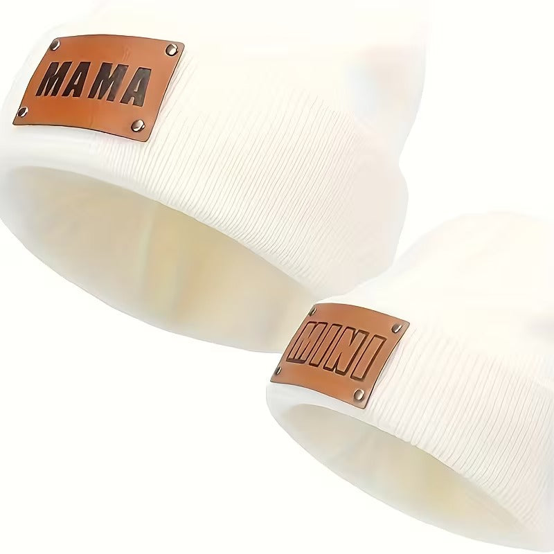 Amara – Mother & Kids Winter Knit Beanie Set