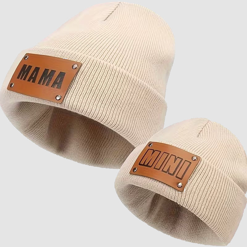 Amara – Mother & Kids Winter Knit Beanie Set