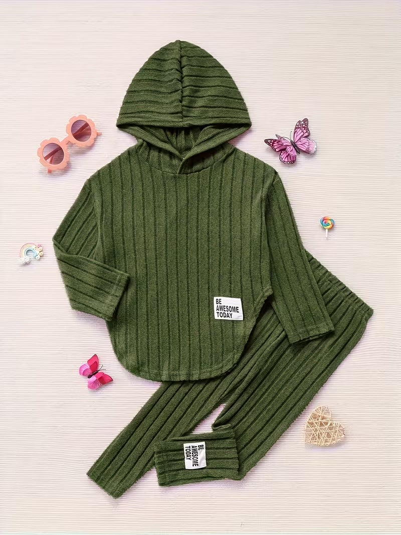 Ella – Girls’ Hooded Long-Sleeve Two-Piece Outfit