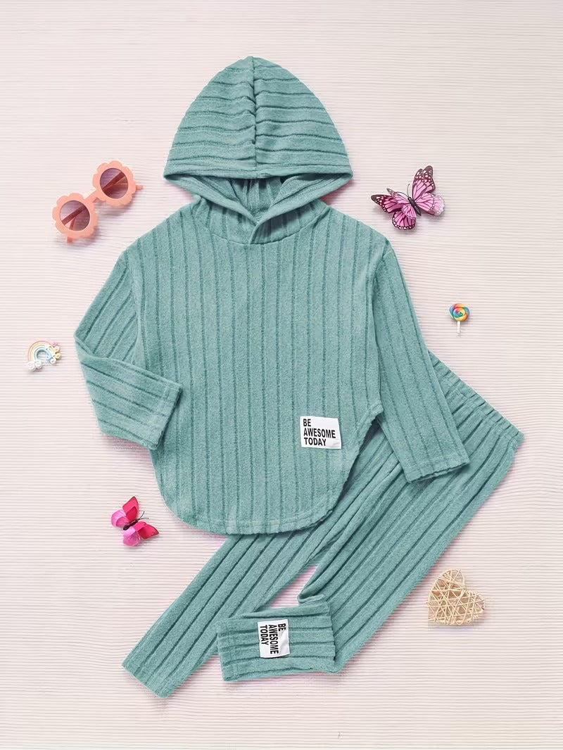 Ella – Girls’ Hooded Long-Sleeve Two-Piece Outfit