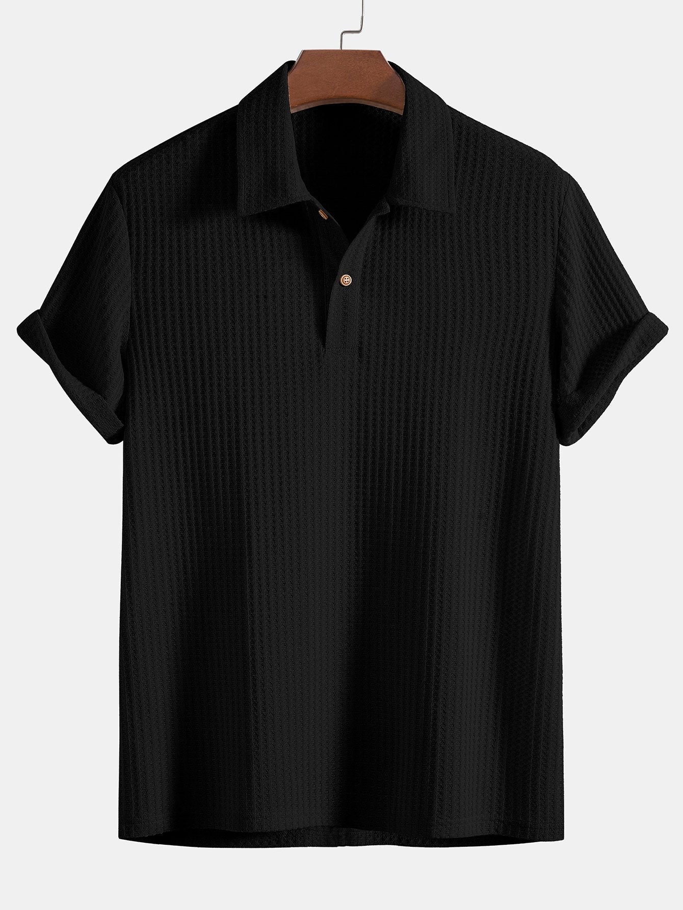 Feran – Men’s Waffle Knit Cotton Polo