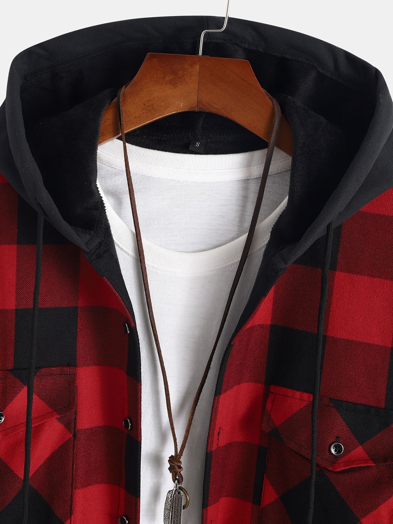Harrison – Men’s Fleece-Lined Flannel Hooded Shirt