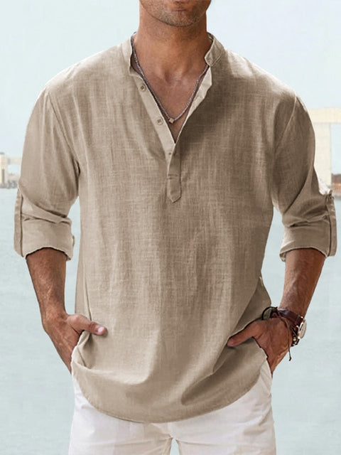 Loranzo – Men’s Breathable Linen Shirt