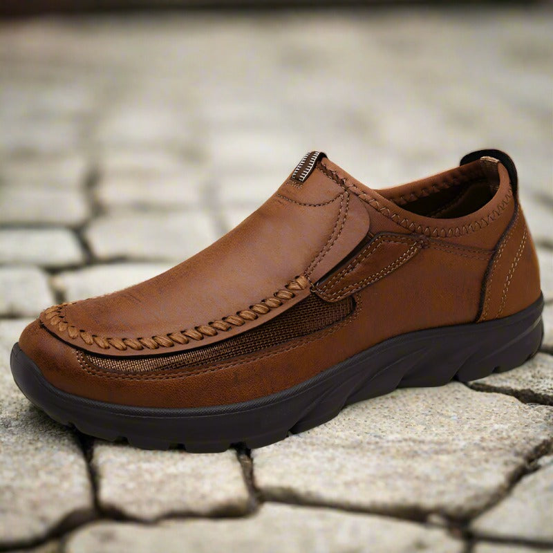 Connor – Men’s Orthopedic Leather Slip-On Shoe